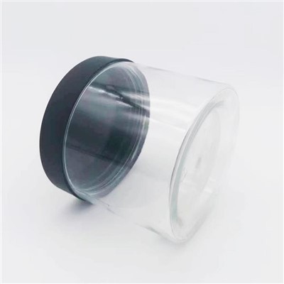 Stoples Plastik 350ml Dengan Tutup Hitam